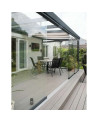 Pergola Ibiza - 5x4m in alluminio con 2 tende da 4 m