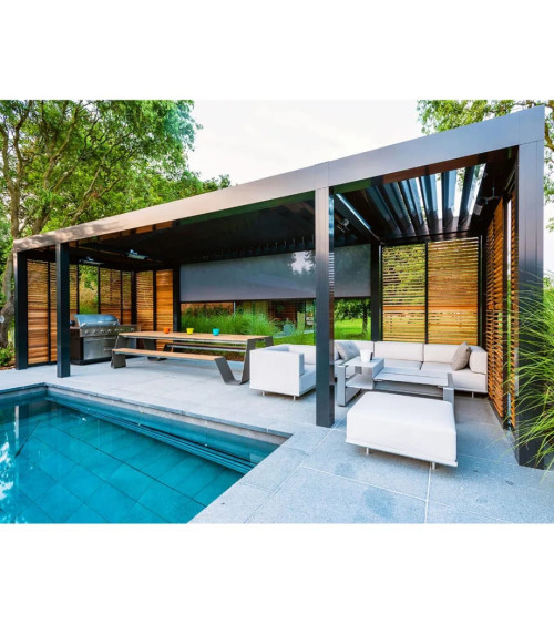 Bioklimatische aluminium pergola Elite 8 × 3 m