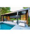 Pergolato Elite 8x3 m in alluminio premium + lamelle motorizzate