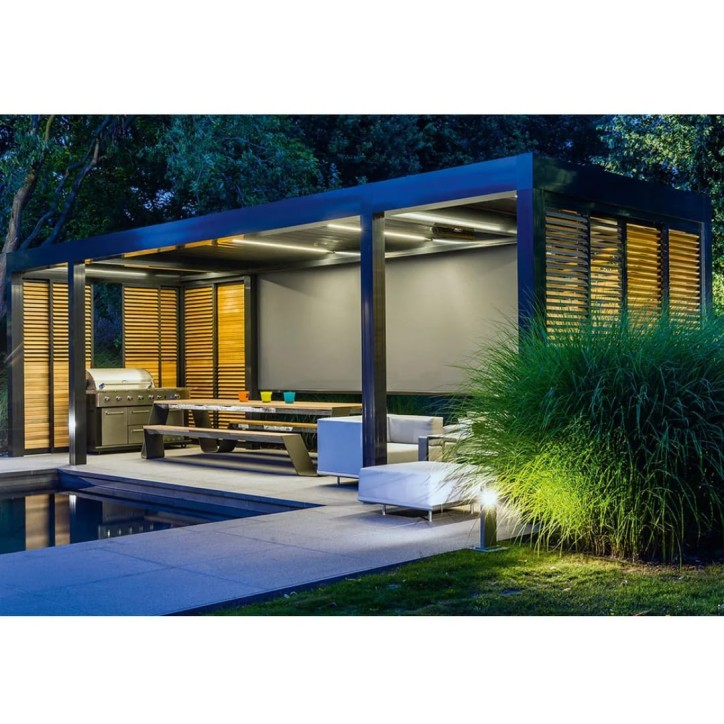 Pergolato Elite 8x3 m in alluminio premium + lamelle motorizzate Pergolato Elite 8x3 m in alluminio premium + lamelle motorizzate