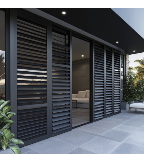 Persienne d’extérieur en aluminium Onyx - sur mesure