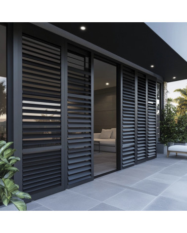 Persienne d’extérieur en aluminium Onyx - sur mesure