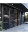 Persienne d’extérieur avec lames motorisées en aluminium Onyx - sur mesure 465EU/M2