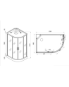 Cabine de douche ANTONIA GAUCHE 120x80x215 cm montage rapide