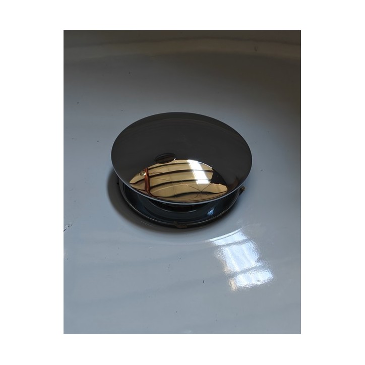 Siphon Bonde chrome clic clac pour baignoire