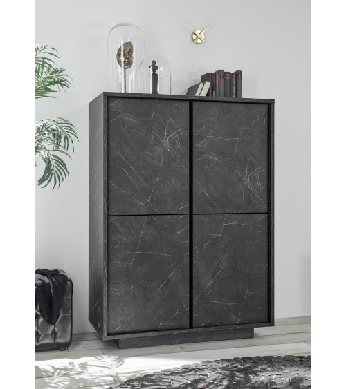 Argentier BASIC marbre gris anthracite 102x162 cm