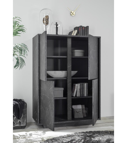 Argentier BASIC marbre gris anthracite 102x162 cm