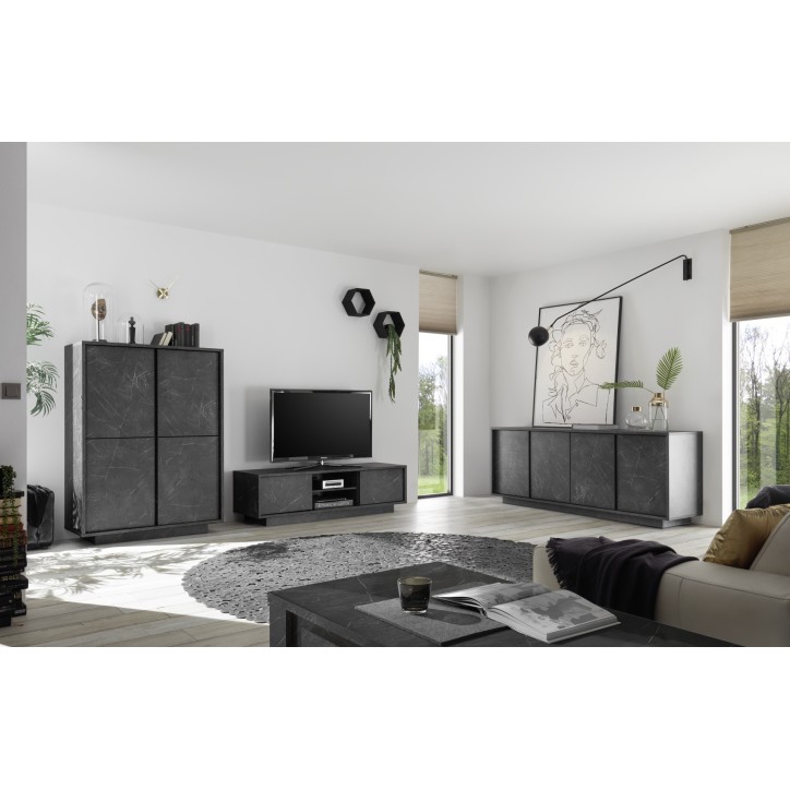 copy of Meuble TV BASIC marbre gris anthracite 140 cm copy of Meuble TV BASIC marbre gris anthracite 140 cm