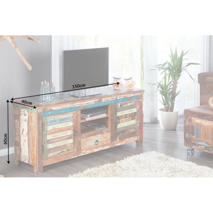 copy of Mobile TV ECO II in legno riciclato e legno di mango