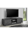 Ensemble meuble TV, et argentier CARRARA marbre gris anthracite