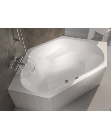 Baignoire d'angle encastrable LINCOLN 145 x 145 cm