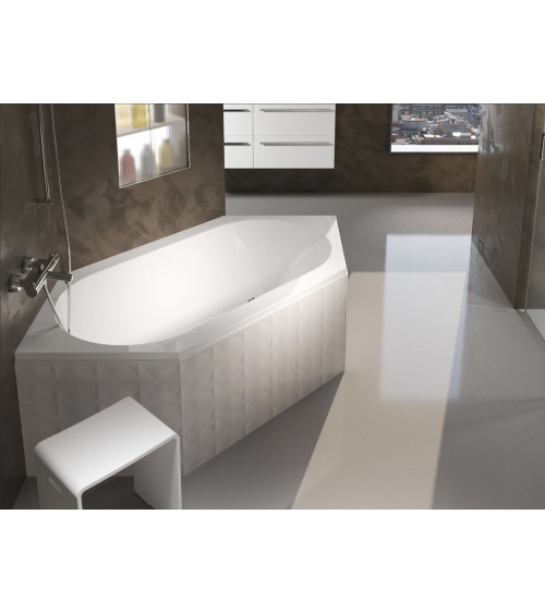 Vasca da bagno angolare da incasso DENVER 190 x 90 cm