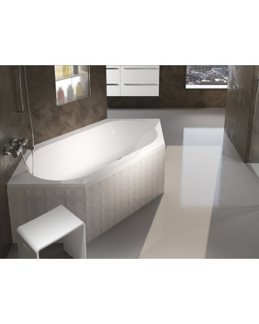 Baignoire d'angle encastrable DENVER 190 x 90 cm