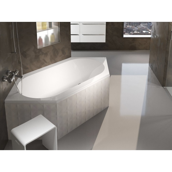 Baignoire d'angle encastrable DENVER 190 x 90 cm