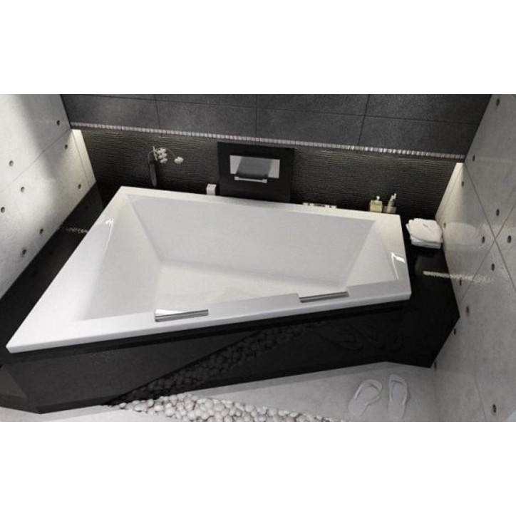 Baignoire d'angle DOPPIO 180x130 cm version Droite