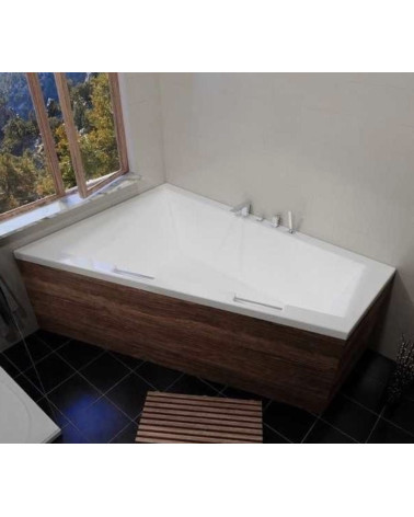 Baignoire d'angle DOPPIO 180x130 cm version Droite