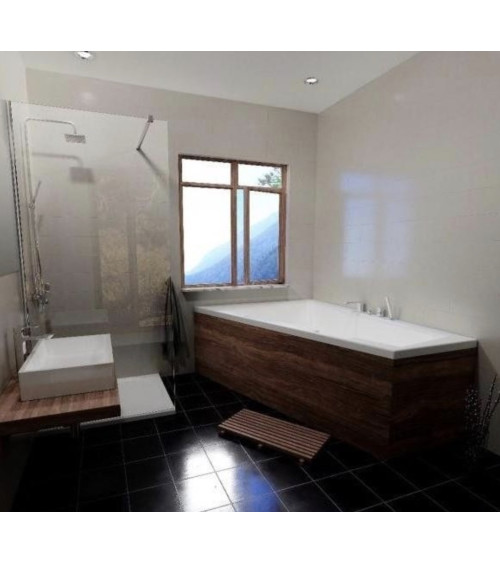 Baignoire d'angle DOPPIO 180x130 cm version Droite