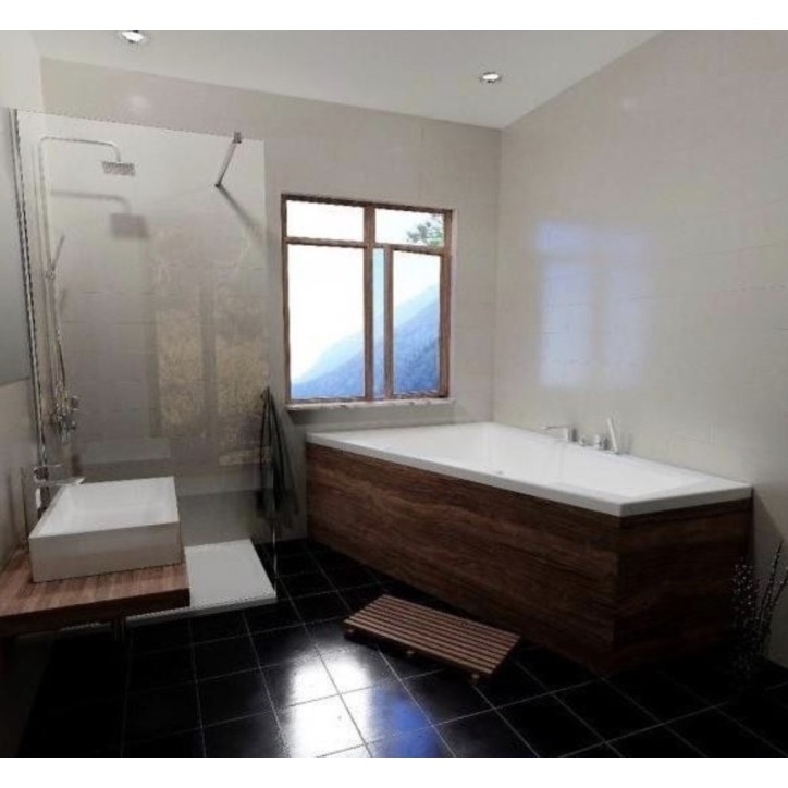 Bañera asimétrica DOPPIO 180x130 cm derecha