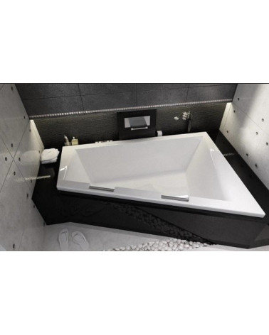 Baignoire d'angle DOPPIO 180x130 cm version Gauche