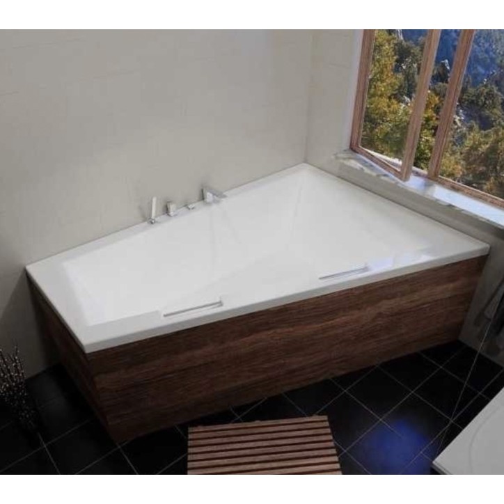 Baignoire d'angle DOPPIO 180x130 cm version Gauche