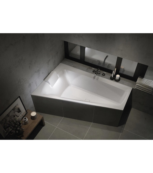 Baignoire d'angle Wonny 170 x 110 cm, gauche