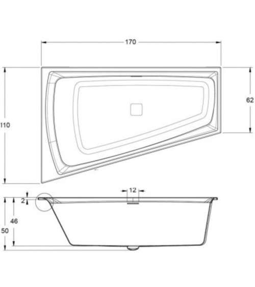 EULALIE 140/150/160 x76x60 badkuip met deur voor mensen met beperkte mobiliteit - design badkuipen - badkamermeubels