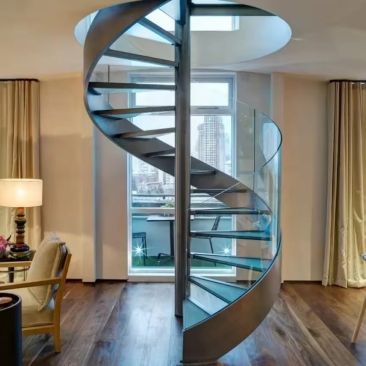 copy of Escalera CAMBRIDGE negro/haya - Altura a superar 260cm à 325cm, Lx140cm