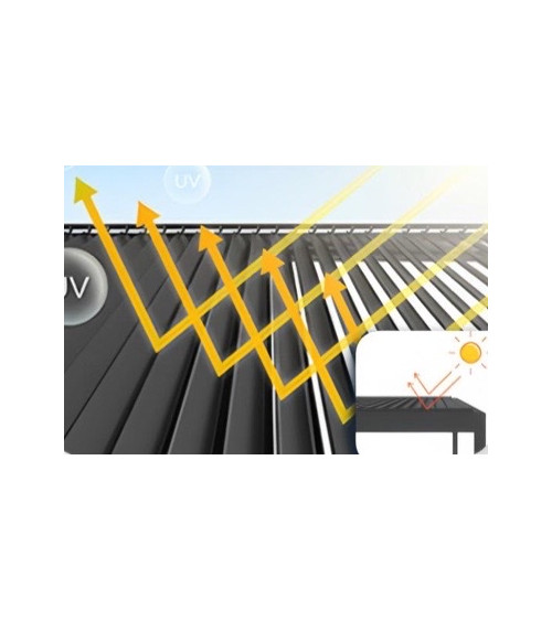 Pergola bioclimatique Victor adossée 6x3m en aluminium