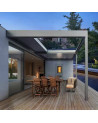 Pergola bioclimatica Victor sostenuta 6x3m in alluminio