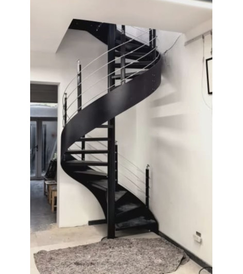 Escaliers Théo, escalier en colimaçon - Hauteur à franchir 3m, sur mesure