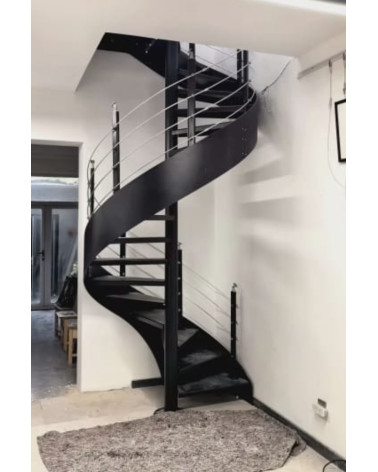 Escaliers Théo, escalier en colimaçon - Hauteur à franchir 3m, sur mesure