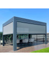 Pérgola Patrice – 4x4 m em alumínio com 2 estores laterais