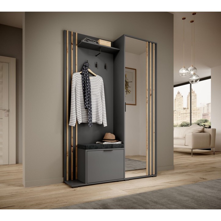 copy of Meuble d'entrée NELLY 131x192x40 cm bois