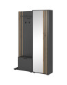 Mueble recibidor NELLY 131x192x40 cm grafit