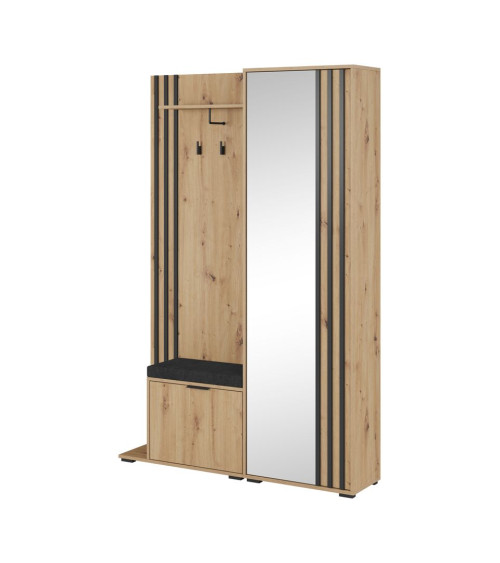 Meuble d'entrée NELLY 131x192x40 cm artisan