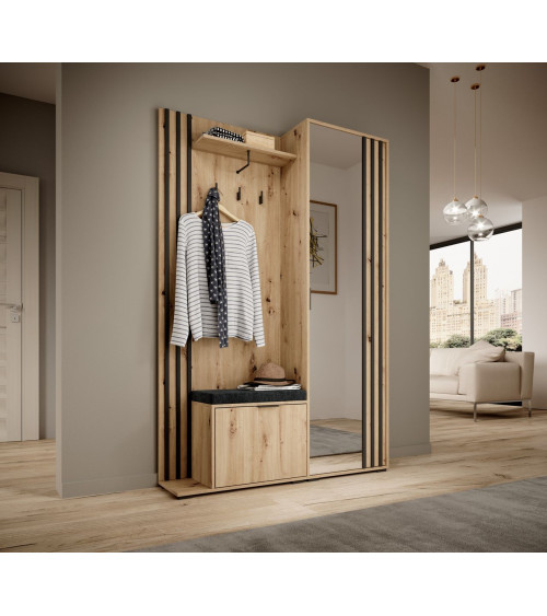 Mueble recibidor NELLY 131x192x40 cm madera