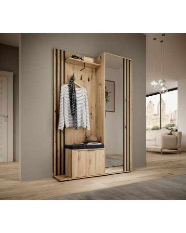 Mueble recibidor NELLY 131x192x40 cm madera