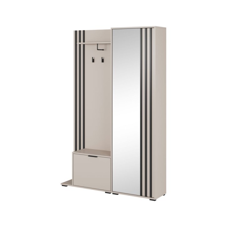 Mueble recibidor NELLY 131x192x40 cm kaszmir
