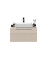 Set mobili da bagno, mobile sospeso+colonna RIO cashmere, 80x 93 x 48 cm