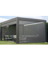 Pergola bioclimatica garden - 4x4m in alluminio con 4 tende con zanzariere integrate