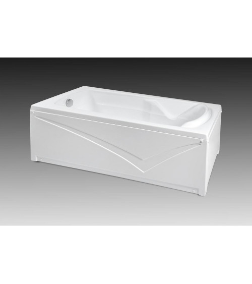 NIKOL vasca da bagno rettangolare con o senza pannello 150/170/180 x80x58 cm