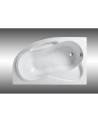 SATYN vasca da bagno angolare sinistra 140x90 cm con grembiule incluso