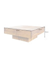 Table basse BOLL 70 cm - Bois massif