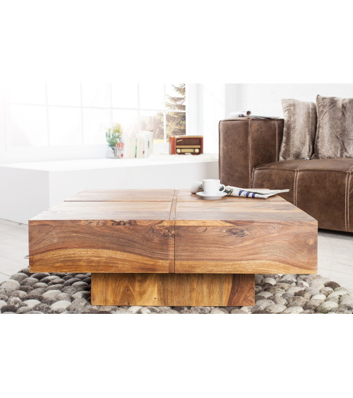 Table basse BOLL 70 cm - Bois massif