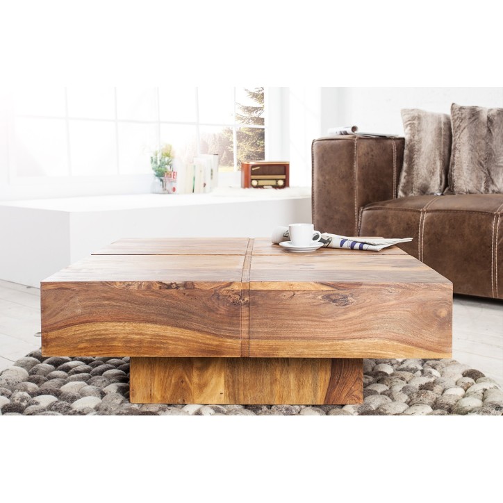 Table basse BOLL 70 cm in legno massello