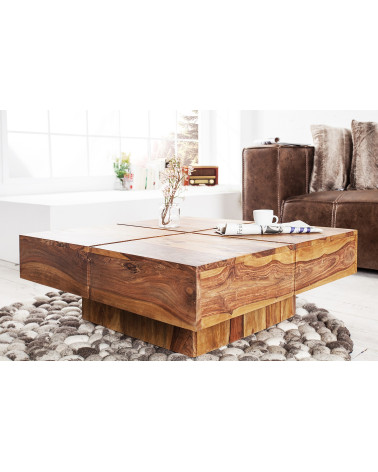 Table basse BOLL 70 cm - Bois massif