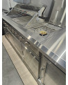 Cozinha de exterior BBQ Luna em inox – 235 × 59 × h90 cm