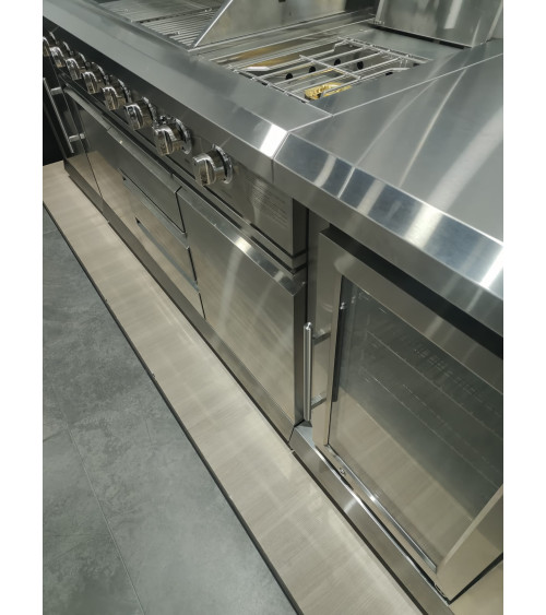 Cozinha de Exterior BBQ Lior - 243,5 × 61 × H90 cm