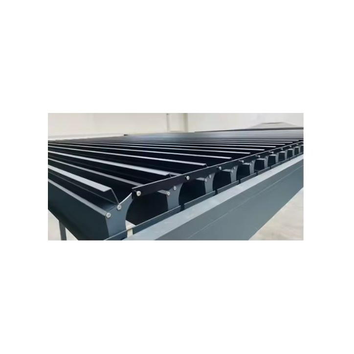 Pergola Ibiza – 5x4 m alumiinia, mukana 1 kpl 4 metrin sivukaihtimia