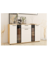 Credenza CALI 140 cm rovere e bianco